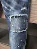 DSQ Phantom Turtle Jeans Men Jeans Mens Mens Designer Luxury Jeans Skinny Ripped Cool Guy Causal Hole Denim Marque de mode Fit Jean Man Washed Pant 6186