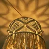 Tapisseries 1pc nordique macrame tissé tapestry lampadaire boho couverture de lampe suspendue plafond pendant léger pour chambre à coucher décorative