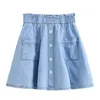 Kids Girls denim rokken broek aankomst kinderen zomer katoen spijkerbroeken tienermeisjes casual student rokken blauwe rok 240329