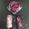 Glitzer 5G Aluminiumfolie Flohs Pigment Magic Effect Chrom Flockeneffekt Nagel Glitter -Pailletten für Nagelkunst Maniküre Gelnagellack DIY