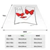 Blankets Heart With Red Butterfly Throw Blanket 3D Printed Sofa Bedroom Decorative Children Adult Christmas Gift