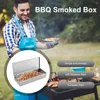 Tools Smoke Box Chip Tool Barbecue Steel Foldable And Stainless Flavor For R Washable Wood Smoky