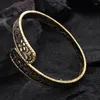 Bangle Mewanry Gold Couleur Géométrique Modèle pour femmes Couples Fashion Vintage Personnalité Anniversaire Bijoux de fête