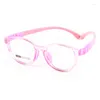 Sunglasses Frames Round Kids Glasses Frame Soft Flexible Silicone Myopia Amblyopia Eyeglasses Elasticity Leg For 3-5 Year-old Children's