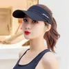 Wide Brim Hats Bucket Hats Summer Breathable Air Sun Hats Men Women Adjustable Visor UV Protection Top Empty Solid Sports Tennis Golf Running Sunscreen Cap 2447