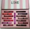 Love Love Velvet Matte Cream Tinage à lèvres Gloss Set Liquide Liquide Liquide 15 Color Longlast Humiture Lip Gloss Makeup Kits2817926