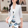 Damespakken Elegante formele Blazers Jackets Jas voor vrouwen Spring Summer Professional Business Work Wear Ol Styles Outparty Tops Blaser