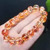 Dekorative Figuren 12mm Natural Koi Phoenix Feder Quarzaltz Armband glatte Edelstein Reiki Heilungsschmuck Energie Urlaub Geschenk 1PCS