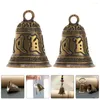 Party Supplies 2 Pcs Vintage Brass Bell Pendant Men And Women Key Fob Bells Hanging Decoration