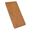 TEA TRAYS TRAY SERVERING PLATE Flat Surface Bamboo Pretty Design For Home