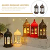 Candele Mubarak Ramadan Festival Lampada Eid Decorative Lantern Crafts Arabo Al-Wind