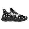 Chaussures décontractées instantarts dessin animé dent noirs Patren Sneakers pour femmes à lacets à lacets dentiste dentiste de poudre à printemps chaussures féminines 2024