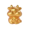 Goud Twaalf Chinese Zodiac Signs Dolls Mini Figurines 3D Miniatuur Fairy Garden Decoratie Micro Landschap Diy Small CAR -ornament