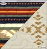 Paseo Road par Hiend Accents |Ensemble de courtepointe Del Sol Western Litting 3 pièces avec oreiller Shams Super King Size Aztec Libering Set T 240401