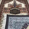 Muslim Prayer Rug Islamic Carpet Mat For Muslim Prayer tapis de priere Islam Braided Mats Vintage Pattern Eid Rugs Tassel Decor 240403