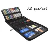 Conjuntos 95/144pcs colori -lápis Lápis Desenho Desenho Desenho Lápis Conjunto de Arte Kit Aquarela Lápis de Óleo Metálico Para Artistas de Arte