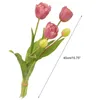 Fleurs décoratives Tulip Fleur artificielle Real Touch Bouquet 40cm Luxury Home salon Déco Flores Fake Plant