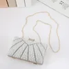 Shoulder Bags Simple Chain Bag Light Luxury Pearl Dinner Party With High-end Atmospheric Mobile Phone Cosmetics Collection