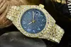 Designer Watch Trendy Brand Quartz Steel Band Full Diamond Watch for Mens Fashion Trend met grote stroom en hoge prijs