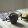 Tassen Keramik Tee Kaffeetasse Retro Griff Creative Home Desktop Dekorationen unregelmäßige Haushaltsgegenstände