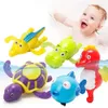 New Baby Bath Toys Toddler Bathing Tortoise Cute Swimming Turtle Pool Beach Classic Chain Clockwork Toy For Kids Water Playing