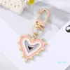 Rhinestones Pearl Evil Eyes Keychains Alloy Men Women Peach Love Heart Devil's Eyes Bag Car Keychain Pendant In Bulk