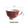 Mugs Ceramic Mug Coffee Cup Household Water Cups Home Creativity Floral Tea Couple Pairs European Style Classic Pattern