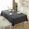 Tela de mesa imitación de oveja al estilo de crema impermeable al estilo de cuero engrosado té té té negro