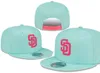 "Padres" SD CAPS 2023-24 unisex baseball cap snapback hatt ord serie mästare skåprum 9fifty solhatt broderi vår sommarkapsel grossist a5