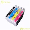 Ink Refill Kits Flcolor Refillable Empty Cartridge With Reset Chip T1381 T1382 T1383 T1384 For Workforce 320 630 633 435 Drop Delivery Otejc