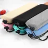Förvaringspåsar 5st Portable Travel Table Bell Påse Hållbart nylonnät med dragkroppar Sked Straw Pouch