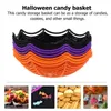 Placas 10 PCs Halloween Fruit Basket Candy Bowl Decor Plate Cookie Storage Biscuit