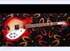 Gloss Paint Fingerboard Cherry Sunburst 330 360 12 strängar Semi Hollow Body Electric Guitar 2 Output Jacks 5 Knobs6754301