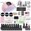 Kits 1020 Farbgel Lacknagel Set mit 35000 U / min 20000 U / min Nagelbohrer Hine und 120W UV -LED -Nagel -Lampen -Werkzeug für Maniküre