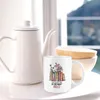 C'è troppi libri per la personalità ceramica tazza tazza di tè latte di latte per il responsabile del collega boss regalo di ispirazione 240407