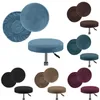 Chair Covers 2 Sizes Swivel Cover Case Slipcovers Bar Round Seat Washable Elastic Modern Velvet Stool Furniture