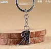 Keychains Lanyards Simple Diy 26 lettre Metal Keychain Men Femmes Femmes mignonnes Key Chain Party Gift Bijoux Car Anneau Q240403