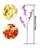 Fiori decorativi Simulazione di fiore di seta artificiale Simulazione Branca di pesca Pesca Casa Decorazione del giardino Decorazioni di plastica Feeds Branch Z7F5