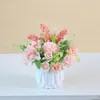 Fleurs décoratives Small en pot simulation de plante Daisy Rose Sunflower Bedroom Bureau de bureau POGRAMENT