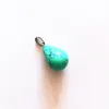 Decorative Figurines 100Pcs/lot Wholesale Assorted Mixed Natural Stone Water Drop Shape Pendants Charms Fit Necklaces Party Gift