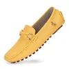 Lässige Schuhe Blue Slaters Männer handgefertigt Leder Fahren Dad Dad Flats Slip-on Moccasins Plus Size 46 47 48 Chaussure Homme