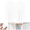 Shower Curtains 20 Pcs Decorative Curtain Hooks Circular Buckle Rings Roman Pole Round Rod