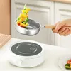 Casseroles non stick fry poêle 316 en acier inoxydable omelette steak steak nid d'abeille non cadré (14 cm) œuf pour les œufs mini-crêpe