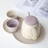 TeAware Setleri Yaratıcı Sevimli Gurd Fincan Çaydan Teapot Hanehalkı Modern Sadelik Seramik Oturma Odası Tepsisi Rüzgar Öğleden Sonra Çay Yurt Seti