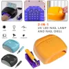 Geneeskunde 2 in 1 78W LED UV -lamp met elektrische nageloefening Hine voor gel Poolse droger Nagellamp 30s/60s Tijd Auto Sensor Manicure Tool