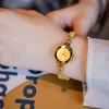 Tiktok Live Broadcast of Chalcedony Women's Copper Coin Bracelet Wrist Green Gold Inlaid Jade Jewelry Watch