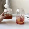 Verres à vin verticales en verre rayé tasses de café transparent jus de lait millier champagne cocktail boisson gobelers ennemi ennemi la cuisine du bar de cuisine