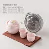 Teaware -sets Travel Tea set een pot twee kopjes dames Express Cup Outdoor draagbare tas