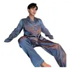 Vêtements de gym 5xl Pyjama en soie pour l'homme