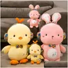 FILME TV PLUSH Toy Byled Animais Toys P Cute 25cm Internet Celebrity Earphone Pato Rabbit Drop Entrega presentes DHCKW